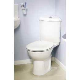 Унитаз-компакт угловой Vitra Arkitekt с горизонтальным выпуском, сиденье дюропласт