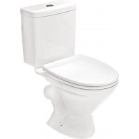 Унитаз-компакт Santek Лига Эко 1WH302197 белый с диагональным выпуском сиденье полипропилен