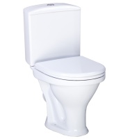 Унитаз-компакт Santeri Вест белый антивсплеск,косой выпуск Воротынск