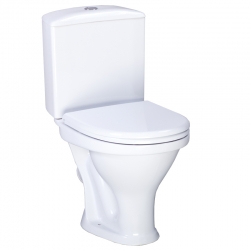 Унитаз-компакт Santeri Вест белый антивсплеск,косой выпуск Воротынск