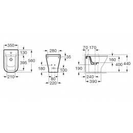 Биде напольное GAP