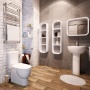 Унитаз-компакт Sanita ART LUXE SL D, прямой выпуск, дюро,душ. смыв