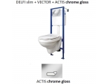 Комплект DELFI SET DELFI-VECTOR с кн. ACTIS хром глянц.