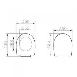 Крышка-сиденье для унитаза Vitra Arkitekt 115-003-001 (замена 800-003-001)