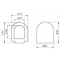 Крышка-сиденье для унитаза Vitra S50 72-003-309 из дюропласта с микролифтом