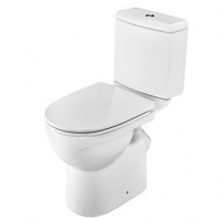 Унитаз-компакт Santek Юнион с горизонтальным выпуском сиденье тонкое микролифт