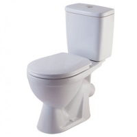 Унитаз-компакт Rosa Лира Люкс белый,крышка микролифт