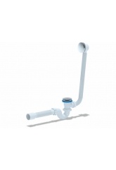 Сифон EC155GS для ванны Ани 1 1/2*40*50 с вып. Click-Clack (грибок-сетка) и переливом