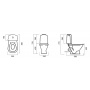 Унитаз-компакт Sanita CLASSIC LUXE SL TM с сиденьем Soft Close
