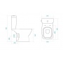 Унитаз-компакт Santek Нео rimless 1WH302418 с горизонтальным выпуском, безободковый, микролифт