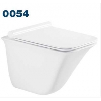 Унитаз подвесной Azario Felice AZ-0054, безободковый, с сиденьем микролифт