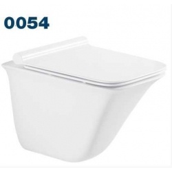Унитаз подвесной Azario Felice AZ-0054, безободковый, с сиденьем микролифт