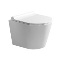 Унитаз подвесной Azario Nova AZ-2217, безободковый, с сидением микролифт