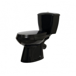 Унитаз-компакт Элисса чёрный (косой, нижн, сид, арм, гофра К828) Ст.Оскол