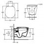 Унитаз подвесной Ideal Standard Connect W941102 с сиденьем Soft Close микролифт