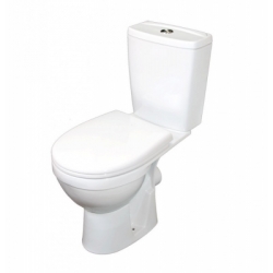 Унитаз-компакт Rosa РИО белый,горизонтальный выпуск,2ух ур. арматура,нижний подвод воды