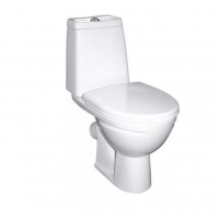 Унитаз-компакт Sanita Марс комфорт, безободковый,косой выпуск, сиденье дюропласт, Alca Plast н/п