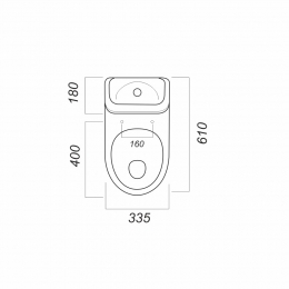 Унитаз-компакт Sanita Идеал стандарт, косой выпуск, пласт. сиденье, н/п арм.Уклад
