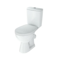 Унитаз-компакт Rosa Стиль белый косой выпуск,нижний подвод,сиденье микролифт