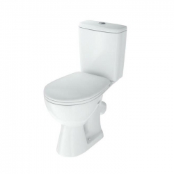 Унитаз-компакт Rosa Стиль белый косой выпуск,нижний подвод,сиденье микролифт