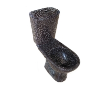 Унитаз-компакт Rosa Комфорт черный кракелюр