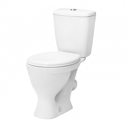 Унитаз-компакт Sanita Эталон комфорт, косой выпуск, сиденье АВН ДМ, н/п