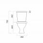 Унитаз-компакт Sanita Формат комфорт (косой, нижн.подв 1 кн. арм.AlcaPlast, сид АВН ДМ )