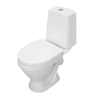 Унитаз-компакт Sanita Лада комфорт, косой выпуск, сиденье Wirquin ДМ, н/п