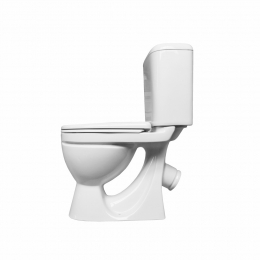 Унитаз-компакт Sanita Стандарт эконом (косой, нижн.подв 1 кн. арм., сид Уклад ПП)