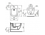 Биде подвесное Ideal Standart TESI T355201