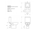 Унитаз-компакт Cersanit COLOUR Clean On 011 3/5 DPL EO