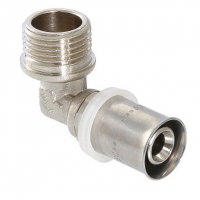 Угольник 20мм х 3/4"нр Vieir пресс, для металлопластиковых труб