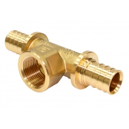 Тройник 20мм х 1/2"вр х 20мм Vieir аксиальный для труб из сшитого полиэтилена