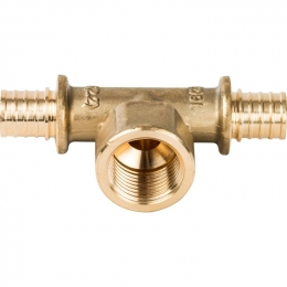 Тройник 16мм х 1/2"вр х 16мм Vieir аксиальный для труб из сшитого полиэтилена