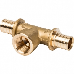 Тройник 20мм х 1/2"вр х 20мм Vieir аксиальный для труб из сшитого полиэтилена