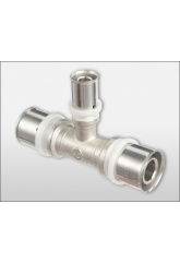 Тройник 26мм х 20мм х 26мм Vieir пресс, для металлопластиковых труб