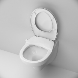 Унитаз подвесной AM.PM Sense CCM741700 безободковый, с механической крышкой-биде Clean Care