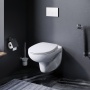 Унитаз подвесной AM.PM Sense CCM741700 безободковый, с механической крышкой-биде Clean Care