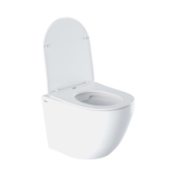 Унитаз подвесной IDDIS BLARDSEi25 Blanko безободковый сиденье дюропласт, микролифт