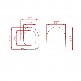Сиденье для унитаза Dinoplast Orion для Kirovit Элеганс, микролифт, съем, дюропласт, белое