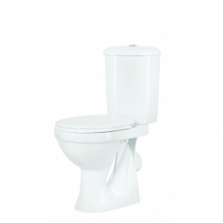 Унитаз-компакт Оскольская керамика Суперкомпакт белый, сиденье