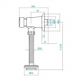Кран для писсуара Santek Гала 1WH302089 нажимной