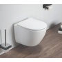 Унитаз подвесной Azario Grado AZ-0046 SP, безободковый, с сидением микролифт