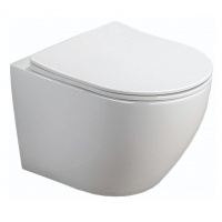 Унитаз подвесной Azario Grado AZ-0046 SP, безободковый, с сидением микролифт