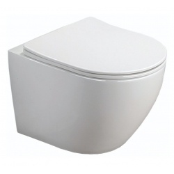 Унитаз подвесной Azario Grado AZ-0046 SP, безободковый, с сидением микролифт