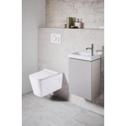 Унитаз подвесной Azario Quadro AZ-003, безободковый, с сиденьем микролифт