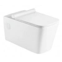 Унитаз подвесной Azario Quadro AZ-003, безободковый, с сиденьем микролифт