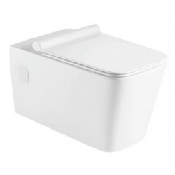 Унитаз подвесной Azario Quadro AZ-003, безободковый, с сиденьем микролифт