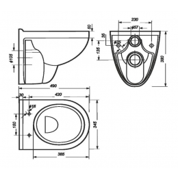 Унитаз подвесной Sanita Luxe BEST SL DM сиденье микролифт, быстросъем clip up , белый