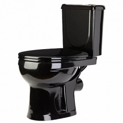 Унитаз-компакт Ирида черный (ГОРИЗ, НИЖН, СИД, АРМ, ГОФРА К828) Ст. Оскол